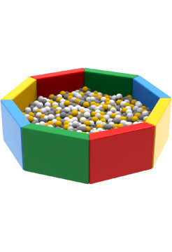 Мягкий бассейн многоугольный 150х150 см HOP-HOP